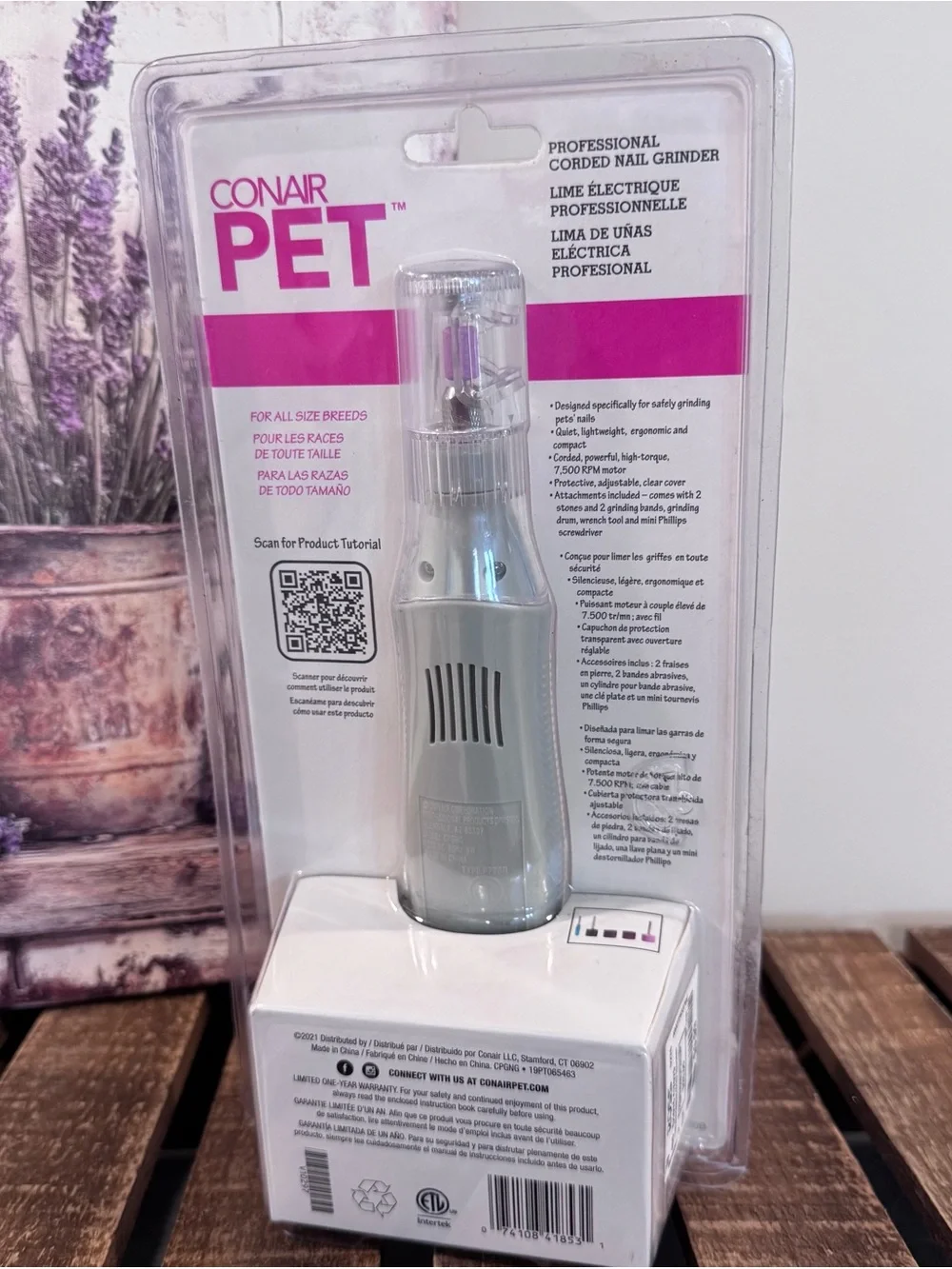 NEW SEALED Conair Pet Professional Corded Nail Grinder -A3